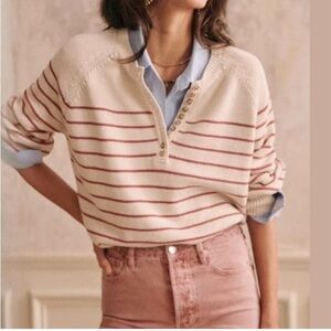 Sezane Léontine Jumper Sweater Ecru XXS